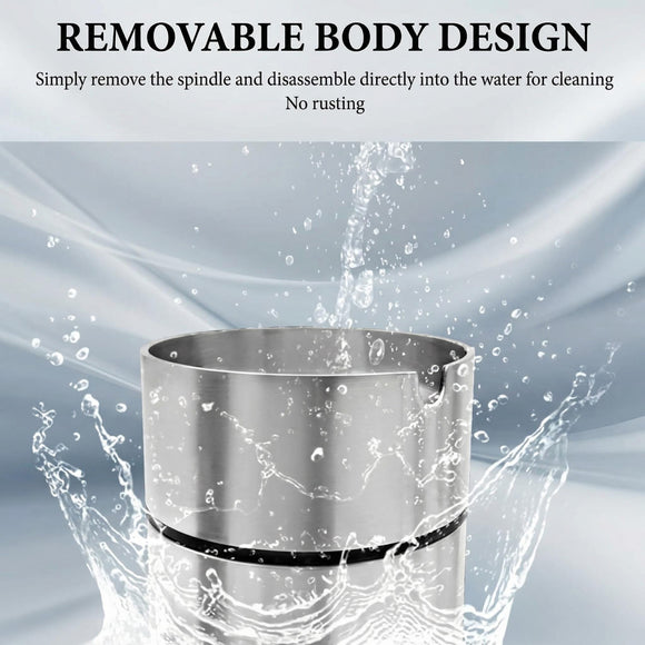Car Ashtray with Lid Stainless Steel Durable Smokeless Smell Proof Ash Tray for Car Cup Detachable Portable Windproof Extinguished Butt Bucket Ash Tray for Vehicle Home Office (Silver Large)