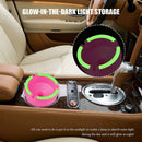 Glow in The Dark Car Ashtray Smell Proof Multifunctional with Lid Smokeless for Car Truck SUV Pink-3