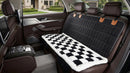 Backseat Pet Bed Mat Truck Plaid Dog Bed for Car Back Seat Deluxe Dog Seat Covers Non-Slip Travel Pet Mat Fit for Backseat Extenders and Trucks SUVs (Black&White 24.8x54 inch)-2
