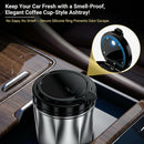 Car Ashtray Smokeless Ashtray with Lid Car Ashtrays for Cup Holder Smell Proof Fashionable Coffee Cup Design Detachable & Easy to Clean Great for Cars Office Home-5