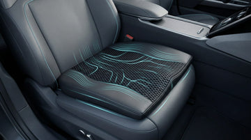 Car Seat Cushion Comfort Memory Foam Car Cushions for Driving - Sciatica & Lower Back Pain Relief Driver Seat Pillow for Auto Office Chair Wheelchair - 4D Mesh Black