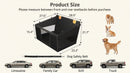 Large Dog Car Seat Back Seat Extender for Dogs with 3 Mesh Windows Waterproof Medium Carseat for Dogs with Hard Bottom Pet Seat Cover for Cars Trucks and SUVs (Black)-8