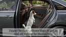 Large Dog Car Seat Back Seat Extender for Dogs with 3 Mesh Windows Waterproof Medium Carseat for Dogs with Hard Bottom Pet Seat Cover for Cars Trucks and SUVs (Black)-4