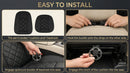 Car Seat Cushions Lumbar Support Pillows with Comfort Memory Foam Design Washable and Adjustable for Drivers and Office Use (Black)-5