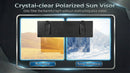 Polarized Sun Visor Extender for Car Anti-glare Sunvisor Extension Shade Attachment for Glare Clips And Straps Design for Extra Safety Sunshade Blocker for Short People/Driver & Passenger Side-4