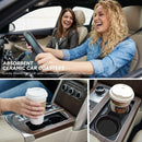 Car Coasters for Cup Holders 2 Pack Absorbent Ceramics Anti Slip Universal 2.56 Inch Car Cup Coaster for Women Men Car Interior Accessories - Black Leopard Cheetah Print-4