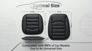 Memory Foam Car Seat Cushion with Breathable Fabric & Non-Slip Gel Universal Fit for Car Truck Office Home 19.6x18x1.2 Black-3