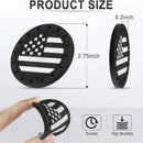Car Cup Holder Coaster American Flag Non-Slip Insert Car Cup Coaster Car Accessories Interior for Women and Man 4 Pack Black-5