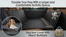 Back Seat Extender for Dogs with Hard Bottom/Large Space Waterproof Dog Car Seat Cover Holds 400lbs Sturdy Nonslip Pet Backseat Hammock for Cars/SUV-2