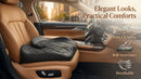 Leather Car Seat Cushion for Driving Relieves Tailbone & Thigh Pain Ergonomic Dual Memory Foam Seat Cushion for Car Raised Back for Wider Vision Rub-Resistant & Easy-to-Clean Cover Non-Slip-7