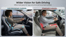 Leather Car Seat Cushion for Driving Relieves Tailbone & Thigh Pain Ergonomic Dual Memory Foam Seat Cushion for Car Raised Back for Wider Vision Rub-Resistant & Easy-to-Clean Cover Non-Slip-2