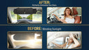 Polarized Sun Visor for Car with Zipper Slider Upgraded UV400 Sun Visor Extension with PC Lens and 2 Side Sunshade Anti-Glare Visor for Safe Driving UV-Filtering/Protection (Zipper Slider)-5