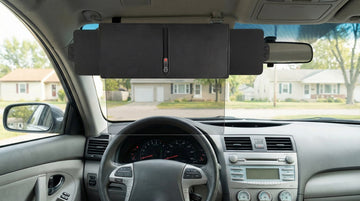 Polarized Sun Visor for Car with Zipper Slider Upgraded UV400 Sun Visor Extension with PC Lens and 2 Side Sunshade Anti-Glare Visor for Safe Driving UV-Filtering/Protection (Zipper Slider)