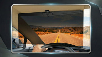Polarized Sun Visor Extender for Car Visor Extender Sun Blocker Visor Attachment Sunvisor Extension for Car UV400 Grade Block Glare UV Stray Ray