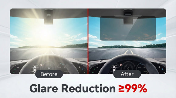 Polarized Sun Visor Extender for Car Visor Extender Sun Blocker Visor Attachment Sunvisor Extension for Car UV400 Grade Block Glare UV Stray Ray