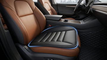 Car Seat Cushion Pad with 1.2inch Comfort Seat Protector for Car Driver Seat Office Chair Home Use Memory Foam Seat Cushion with Non Slip Bottom