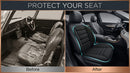 Car Seat Cushion and Lumbar Support Pillow 1.2 Thick Memory Foam Desk Chair Cushion Back Support for Automotive Seat Driver Travel Leg and Back Pain Relief Washable Adjustable Black-5
