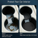 Car Cup Holder Coaster 4 Pack - Non Slip & Shockproof Flexible PVC Rubber Insert for Car/Truck/SUV/Van (2.75x0.2) Universal Fit Auto Cup Holders Accessories for Women and Man (Black)-7