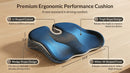 Ergonomic Wedge Car Seat Cushion with U-Shaped Design for Tailbone Back & Sciatica Pain Relief High-Density Memory Foam Seat Cushion for Car Raised Back for Wider Vision Anti-Slip Bottom-5