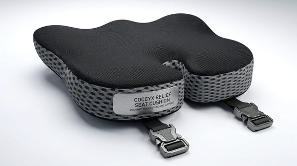 Ergonomic Wedge Car Seat Cushion with U-Shaped Design for Tailbone Back & Sciatica Pain Relief High-Density Memory Foam Seat Cushion for Car Raised Back for Wider Vision Anti-Slip Bottom