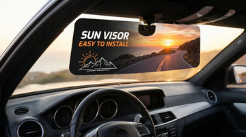 Sun Visor Extender for Car Polarized Sun Visor for Car Adjustable Cars Visor Extender Sun Blocker Protect from Glare and Harmful Light(1PCS)