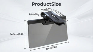 Sun Visor Extender for Car Enhanced UV400 Anti-Glare Adjustable Mount with PC Lens Universal Car Anti-UV Polarized Sun Visor Extender Attachment Anti-Snow Blind Ensure Safe Driving