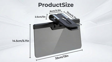 Sun Visor Extender for Car Enhanced UV400 Anti-Glare Adjustable Mount with PC Lens Universal Car Anti-UV Polarized Sun Visor Extender Attachment Anti-Snow Blind Ensure Safe Driving - 0