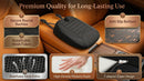 All-Season Car Seat Cushion for Comfortable & Safe Driving Breathable Seat Cushion for Car with Ventilated Channel & Mesh Cover Memory Foam for Sciatica Tailbone & Back Pain Relief Anti-Slip-4