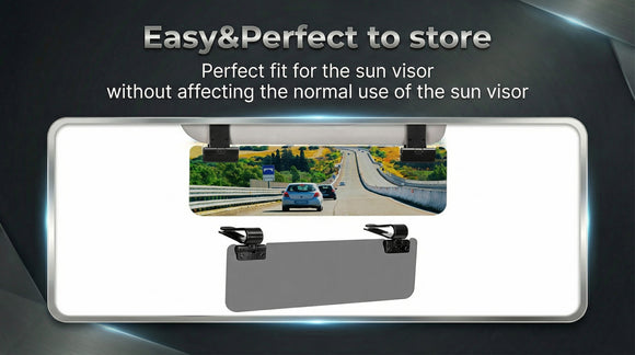Sun Visor Extender for Cars Polarized Sun Visor Extender Universal Sun Blocker UV400 Adjustable Visor Extension for Car Visor Double-Clip Anti Glare Stray Light