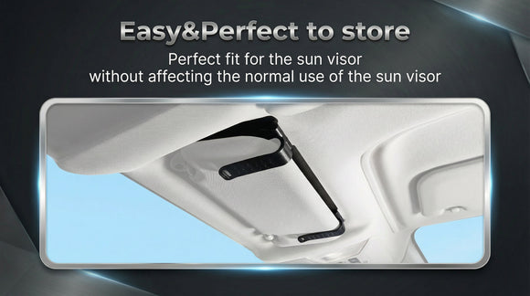 Sun Visor Extender for Cars Polarized Sun Visor Extender Universal Sun Blocker UV400 Adjustable Visor Extension for Car Visor Double-Clip Anti Glare Stray Light