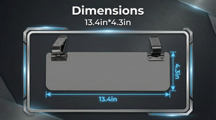 Sun Visor Extender for Cars Polarized Sun Visor Extender Universal Sun Blocker UV400 Adjustable Visor Extension for Car Visor Double-Clip Anti Glare Stray Light