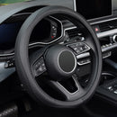 Steering Wheel Cover, Universal 15 inch, Microfiber Leather, Anti-Slip, Odorless, Black Lines-1