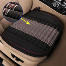 Car Seat Cushion,Car Seat Cover Universal Bottom Driver Pad,Bamboo Charcoal Comfortable and Breathable Fabric Seat Cushion with Storage Pouch,Fit for Trucks Vans Cars SUV (2PC Black)-1