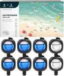 Car Air Freshener Vent Clips, 8 PK, 6 Ocean, 2 New Car Scent, Car Fresheners for Men Women, Up to 240 Days, Long Lasting Air Freshener for Car, Odor Eliminator-1