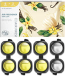 Car Air Freshener Vent Clips, 8 PK, 6 Vanilla, 2 New Car Scent, Provides Long-Lasting Scent, Up to 240 Days, Odor Eliminator-1
