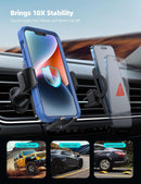 2024 Wider Clamp & Metal Hook Car Phone Holder Vent [Thick Cases Friendly] Phone Holders for Your Car Mount Automobile Hands Free Cradle Air Vent for iPhone 16 15 14 13 Pro Max Smartphone-1