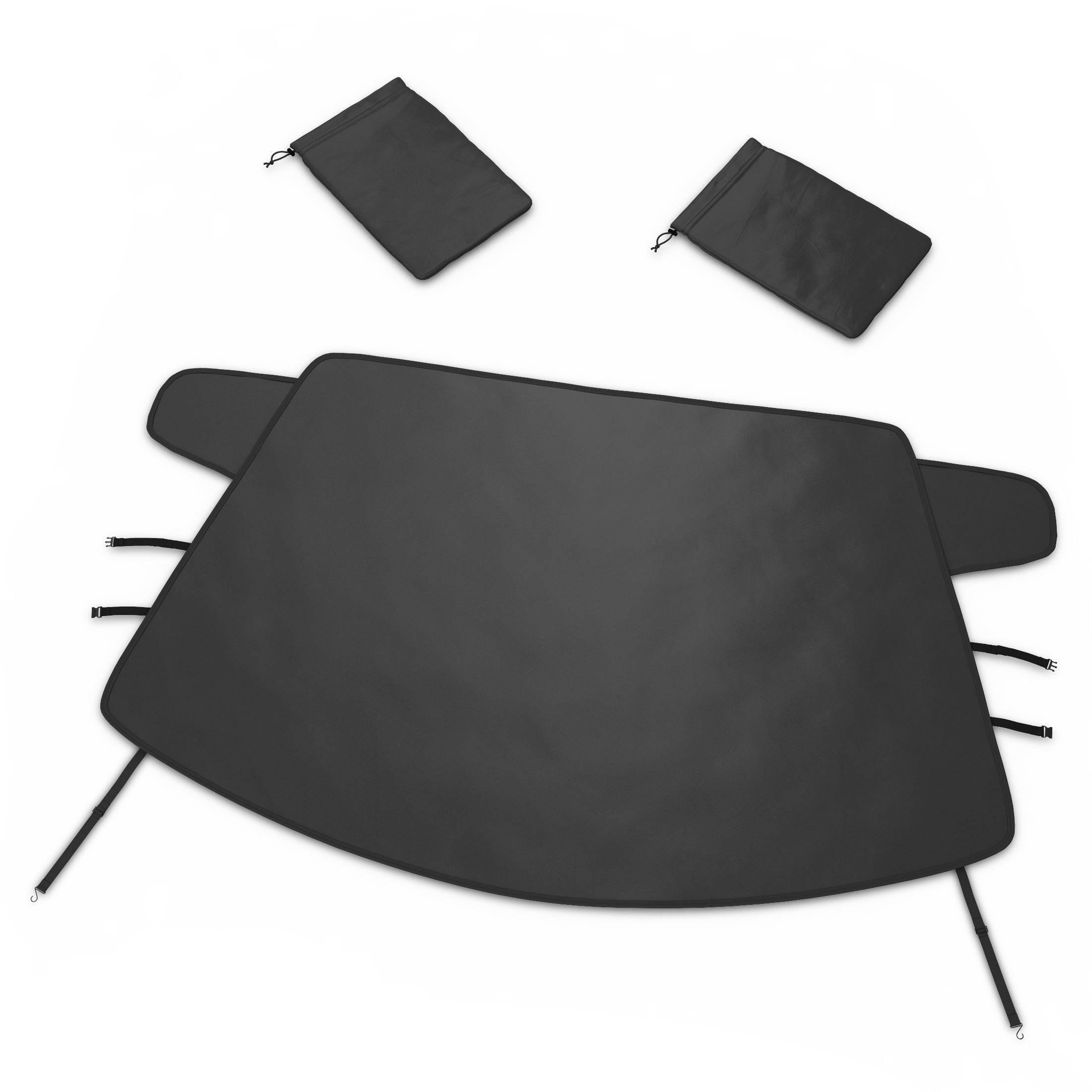 AutoTech Park Custom-fit Snow Cover Compatible with 1996-2024 GMC SAVANA CARGO VAN, Windshield Cover comes with Rear Mirror Cover