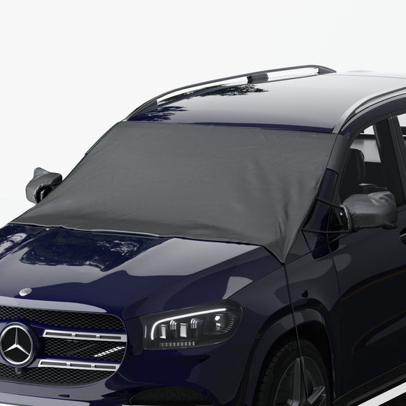 AutoTech Park Custom-fit Snow Cover Compatible with 2012-2015 Scion IQ, Windshield Cover comes with Rear Mirror Cover