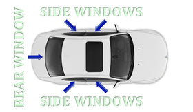 Autotech Park Precut Window Tinting Film for 2014-2020 Audi A3 and S3 Sedan - 0